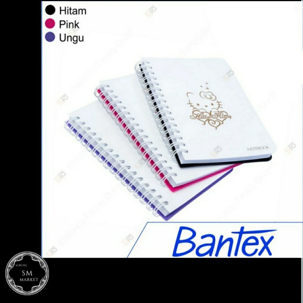 

Notebook Hello Kitty A6 Bantex - 80 Sheets 8021A19HK - Merah Muda