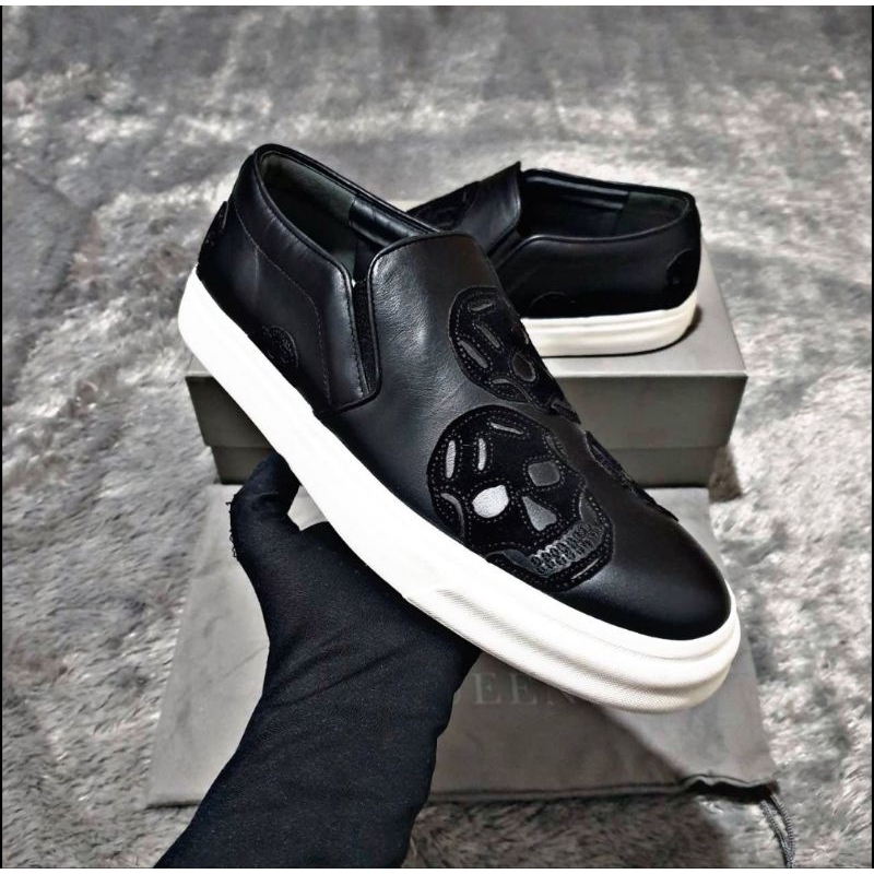 Alexander McQueen Skull Slip On Sneakers