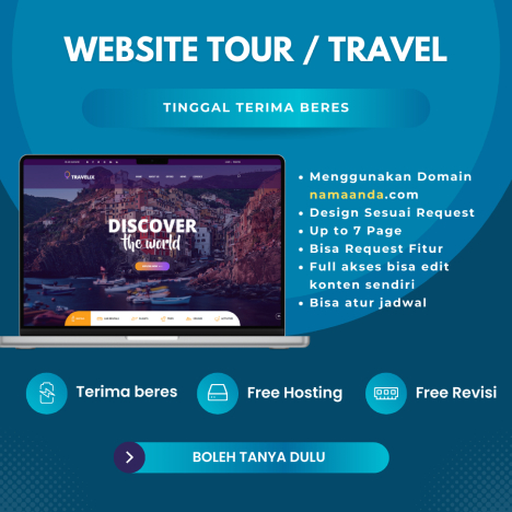 Jasa Pembuatan Website Tour / Travel | Jasa Website | website wisata | Website Profil | Custom Websi