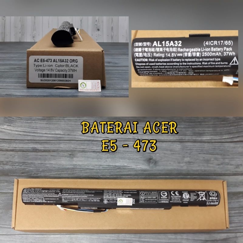 BATERAI ACER E5-473 (AL15A32) ORIGINAL