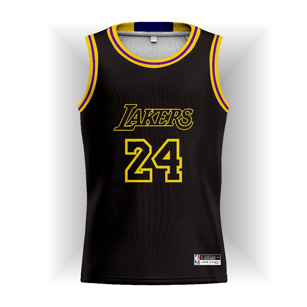 JERSEY NBA LA LAKERS BLACK #24 KOBE BRYANT JERSEY BASKETBALL-ATASAN TSHIRT