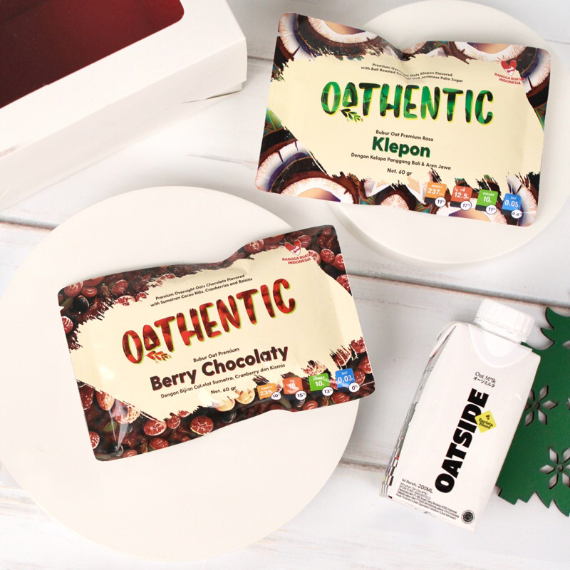 

Oatside Bundle + Bubur Oatmeal 2 Rasa | Paket Hemat Oathentic - Dengan Oatside