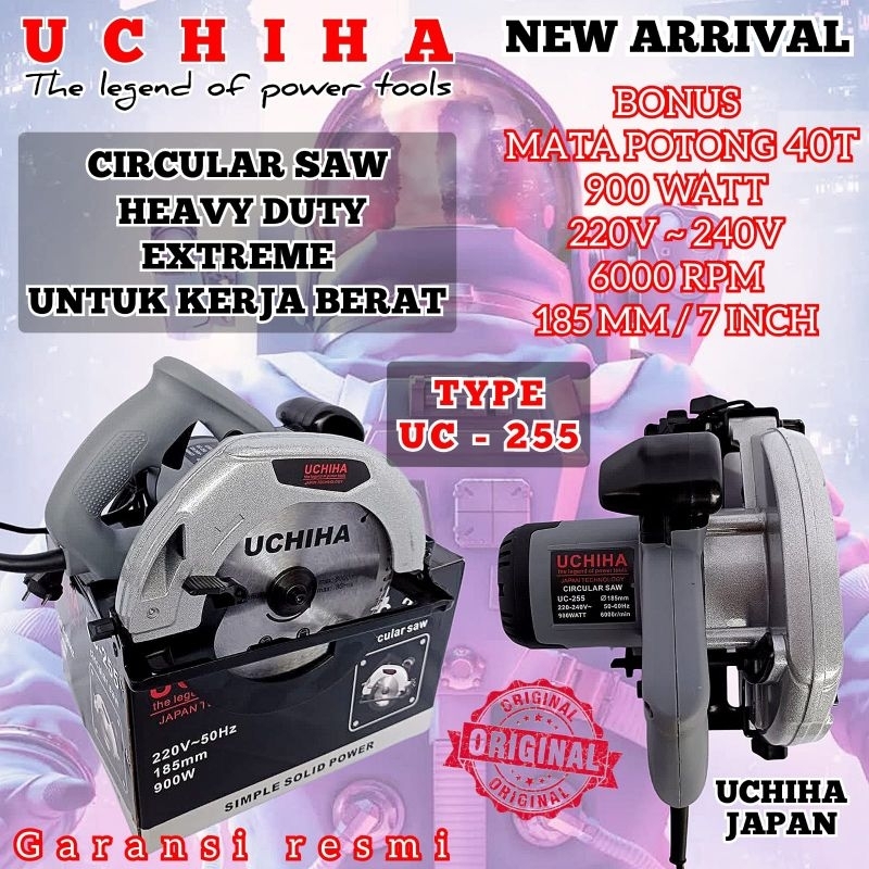 NEW circular saw circlar saw UCHIHA mesin gergaji kayu triplek sirkel serkel japan tehnologi