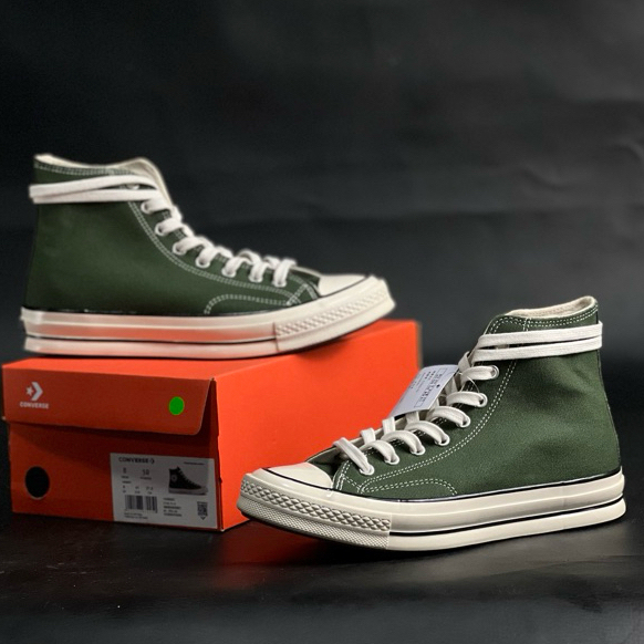 SEPATU CONVERSE ALL STAR 70S HIGH HIJAU ARMY SPATU CONVERS SNEAKERS PRIA WANITA MADE IN VIETNAM ORI
