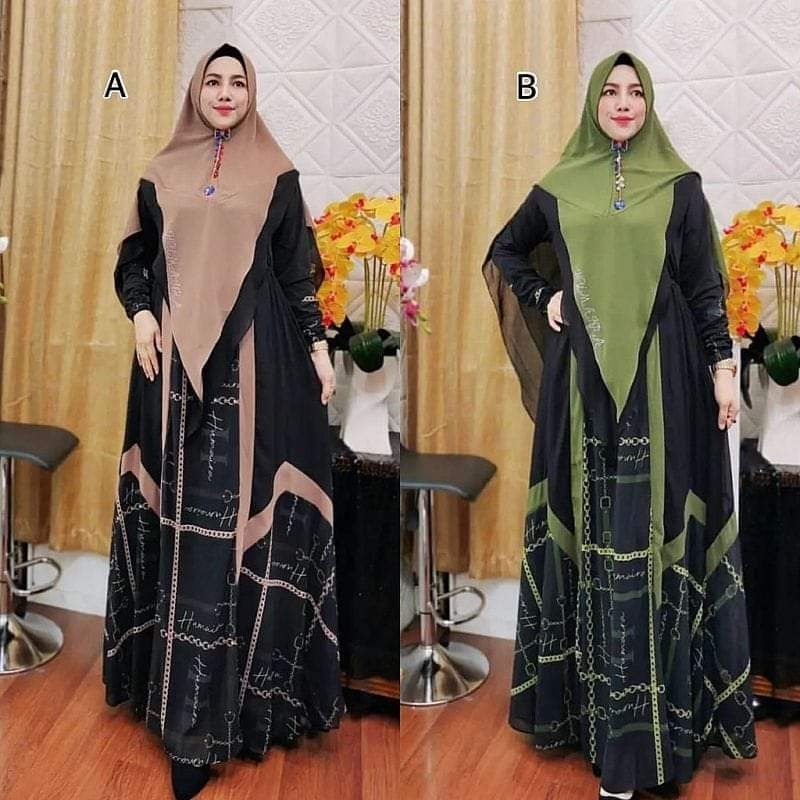 DHEA BOUTIQUE/DHEAAFIECCENA1/ANISHA SYARI ORIGINAL/SYARI PRINTING/SYARI HITAM/ANEESHA SYARI BY HUMAI