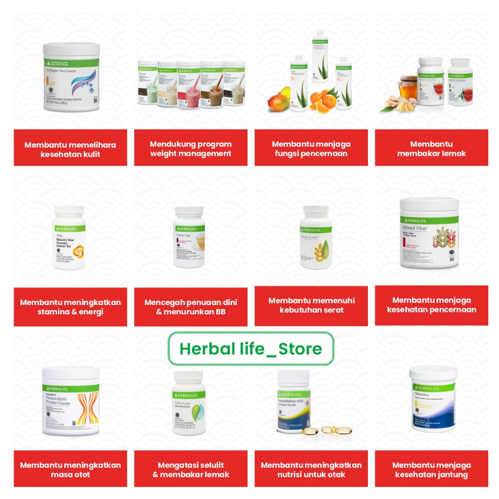 Herbalife original 100%-Herbalife paket lengkap-HANYA POTONG BARCODE