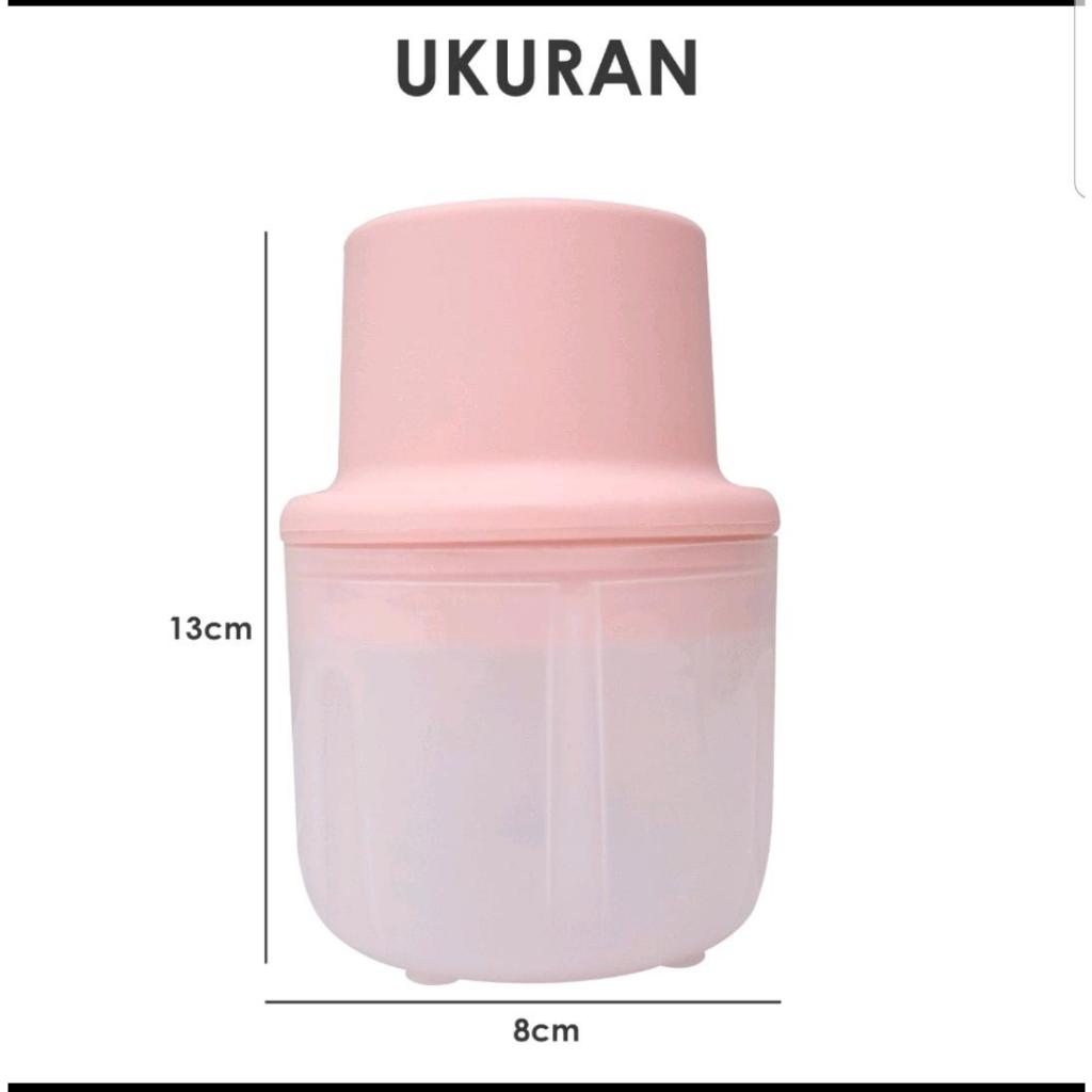Berkattoserba BLENDER PORTABLE MINI USB Chopper Elektrik Tanpa Kabel Pencincang Makanan-BLENDERGELAS PLASTIK