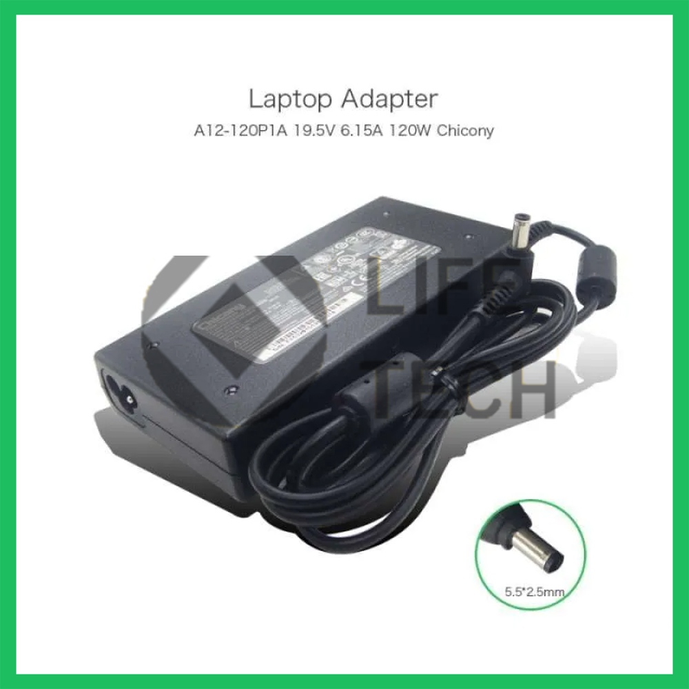 ADAPTOR CHICONY 19.5V 9.23A 180W DC 5.5 X 2.5 FOR MSI GF63 GS60 GS70 GS73 SLIM