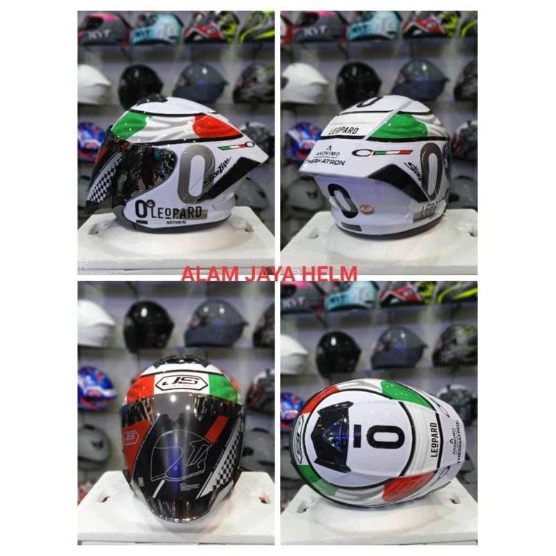 Helm JS ARMOUR MOTIF LEOPARD 100% Original