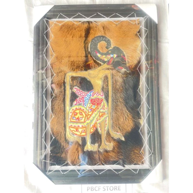 HIASAN DINDING WAYANG ARJUNA KULIT ASLI 50cm X 70Cm