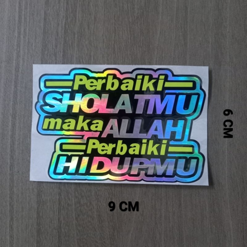 

STIKER CUTTING PERBAIKI SHOLATMU MAKA ALLAH PERBAIKI HIDUPMU UKURAN KECIL