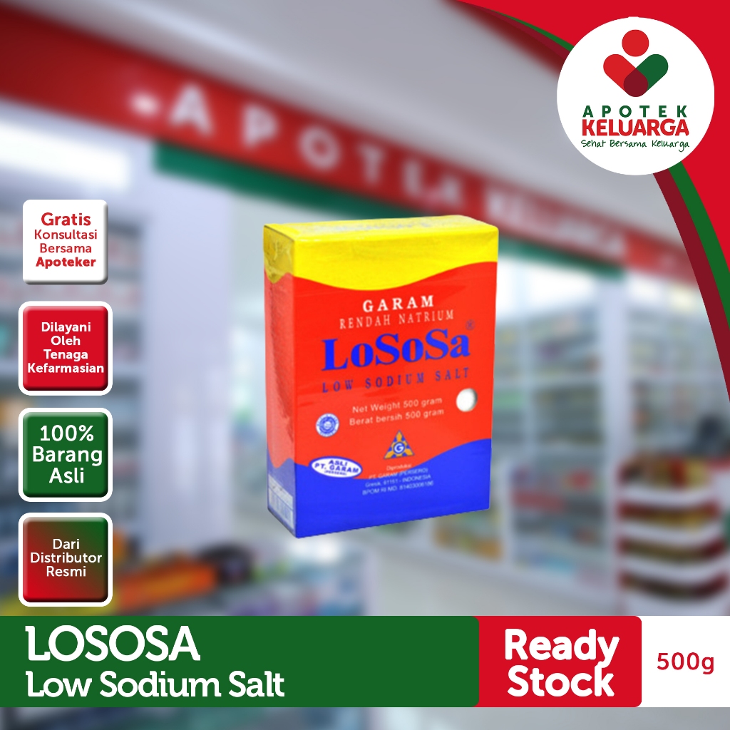 

Lososa 500 gr & 250 gr /GARAM KESEHATAN/GARAM HYPERTENSI /GARAM MENCEGAH HIPERTENSI /GARAM RENDAH NATRIUM