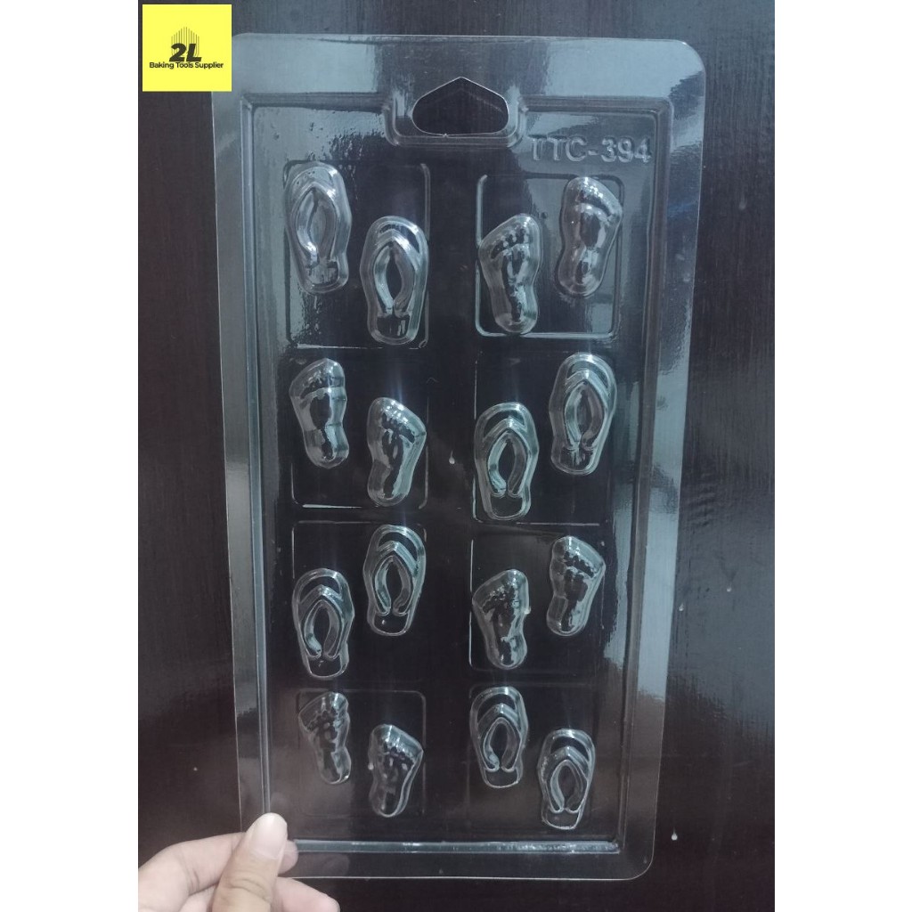 Mika Cetakan Coklat Fondant Motif Sandal Japit TTC 394