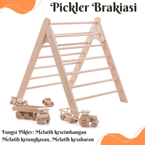 TERMURAH Pikler kayu brakiasi mainan anak anak dapat melatih mental dan keberanian anak anda / trian