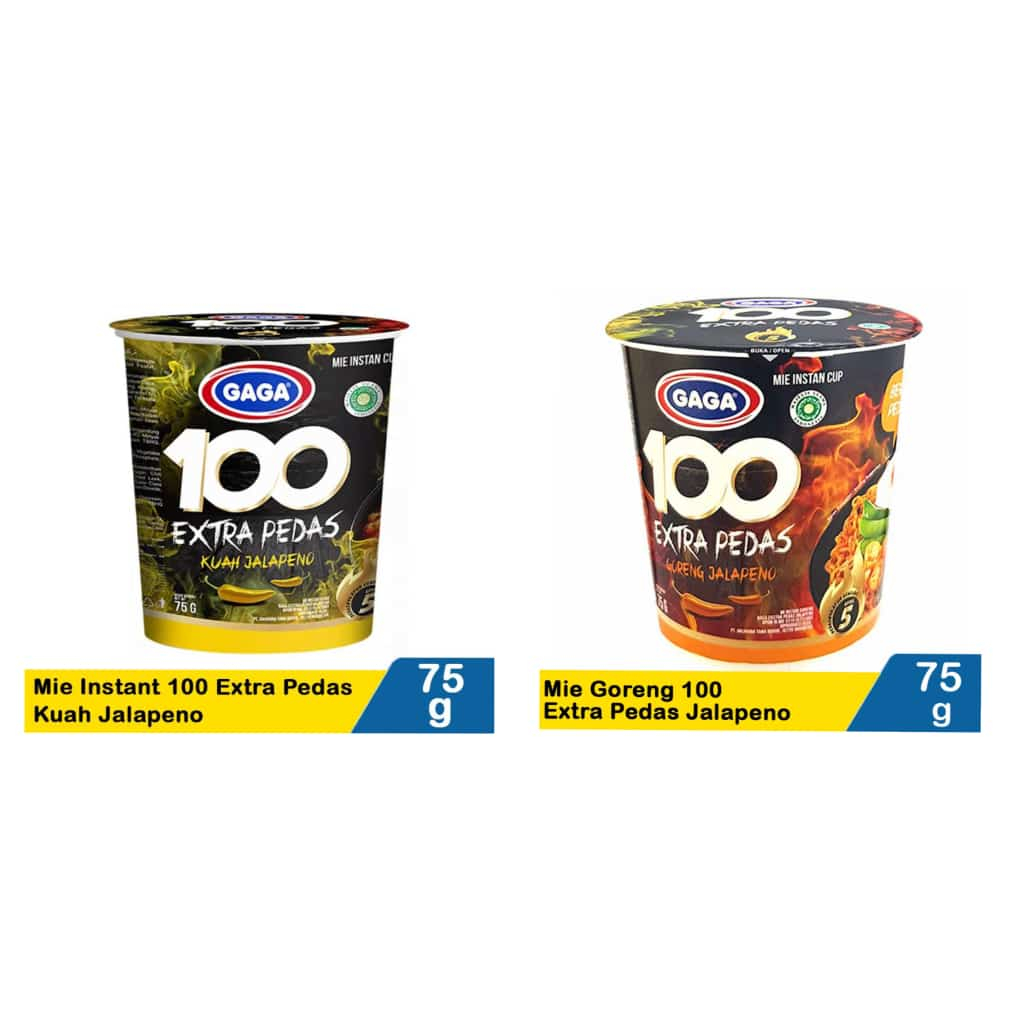 

Gaga Mie Cup 100 Extra Pedas 75gr