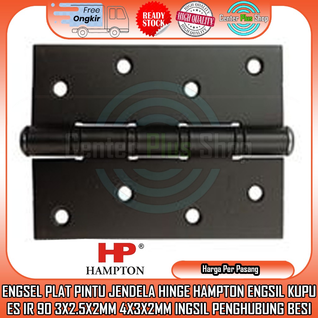 Hampton Hinge ES IR 90 3X2.5X2MM 4X3X2MM Putih Cokelat Wh Ba Chrome Kupu Derajat Engsel Stainless St