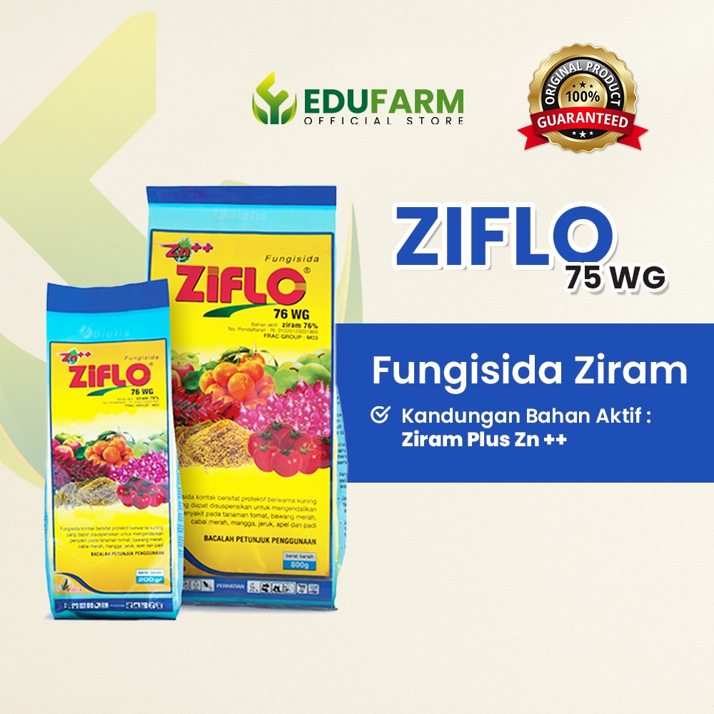 ZIFLO 76 WG - Fungisida Ziram Plus Zink ++ Pengendali Penyakit Tanaman