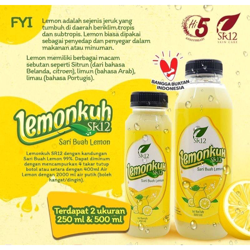 

LemonKuh SR12 250ml 500ml Menurunkan Berat Badan