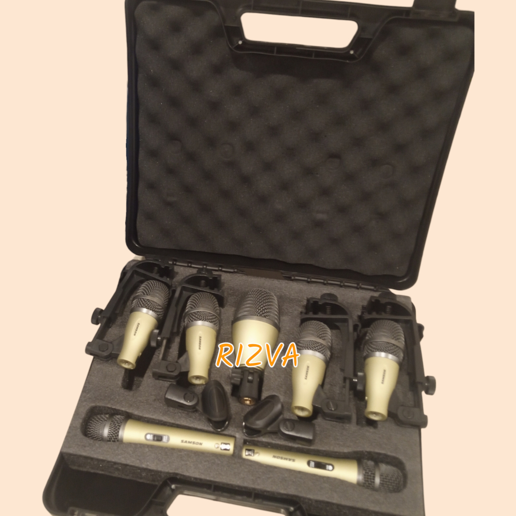 MIC DRUM SET SAMSON 7 KIT KUALITAS SUPER MIC DRUM SAMSON DMK7 DMK 7