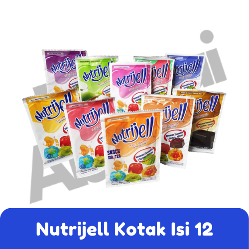

NUTRIJELL JELLY KEMASAN KOTAK ISI 12PCS | BANYAK VARIAN RASA | 1 SACHET 400ML | PUDING | JELLY