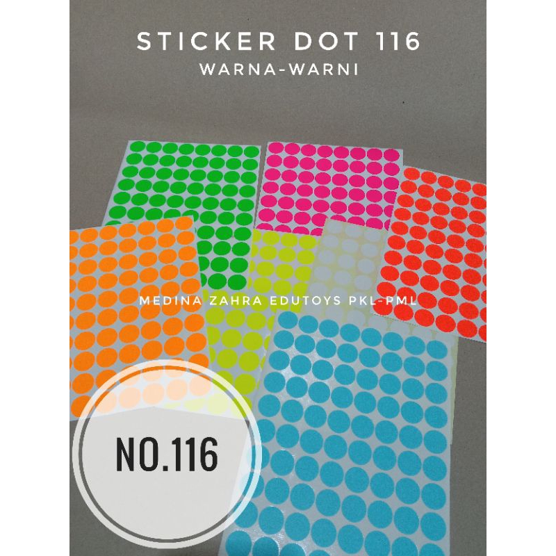 

Sticker Dot Stiker Dot Stiker Bulat No.116
