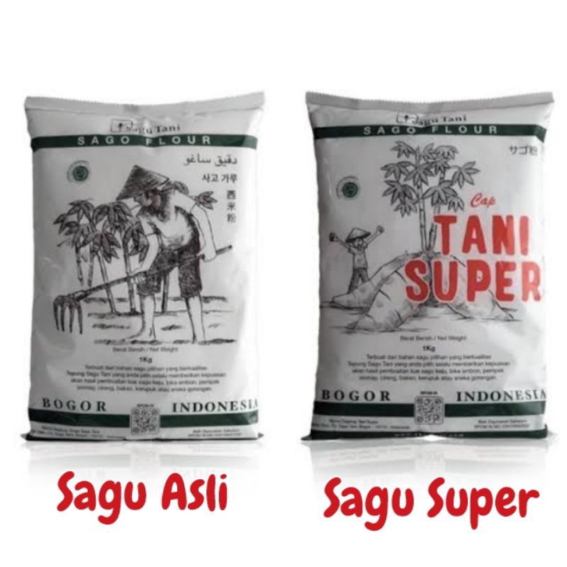 

Tepung Sagu Asli Super Cap TANI 500gr