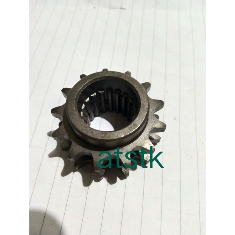 sproket double chain mesin gx200 putaran lambat