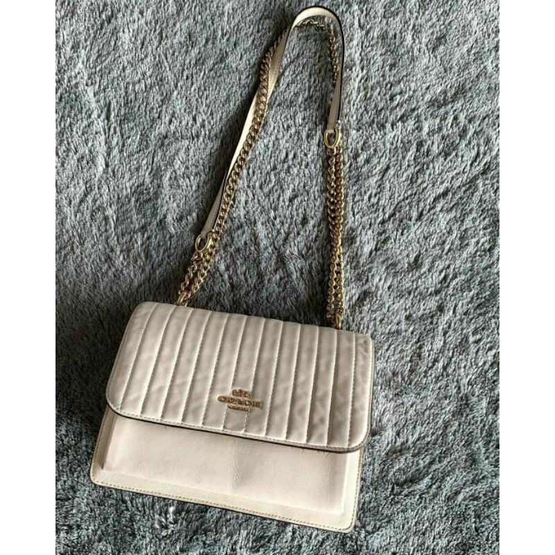 tas Coach klare white