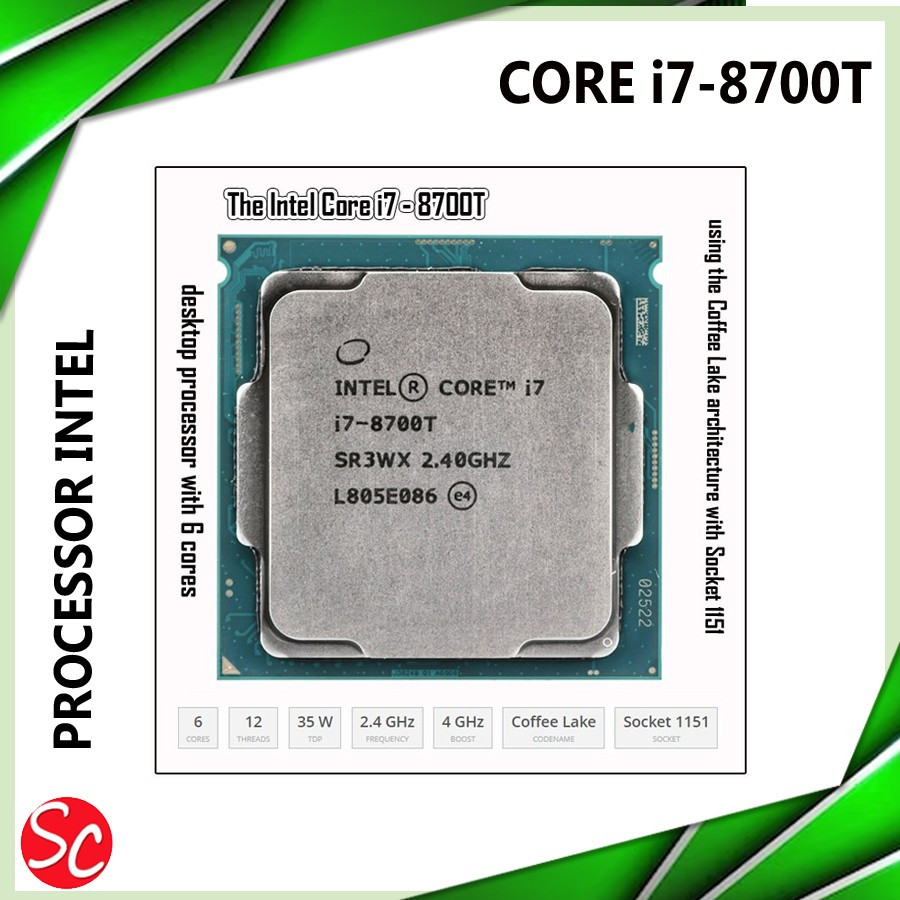 PROSESOR core I7 8700T