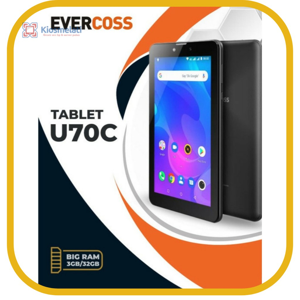 HP TAB Tablet Evercoss U70C MTab 7 4G LTE RAM 3GB Internal 32 GB Garansi Resmi