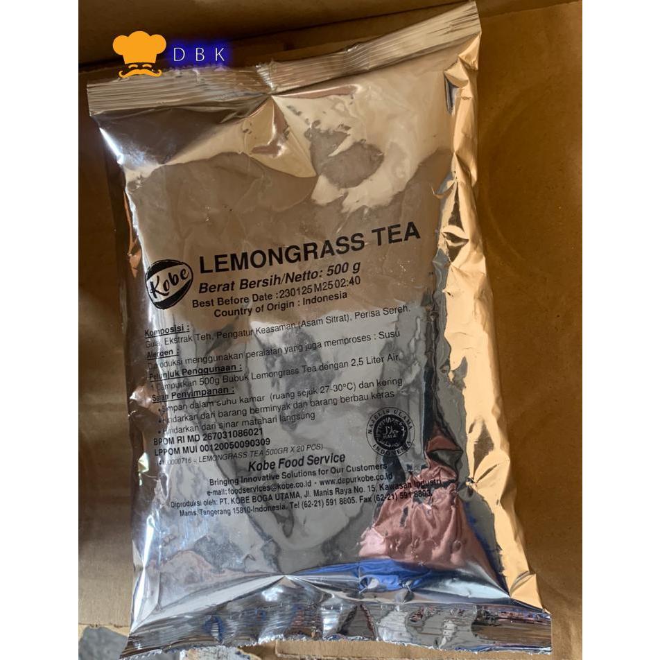 

Kobe Lemongrass tea teh serai 500gr bubuk minuman serbuk drink powder