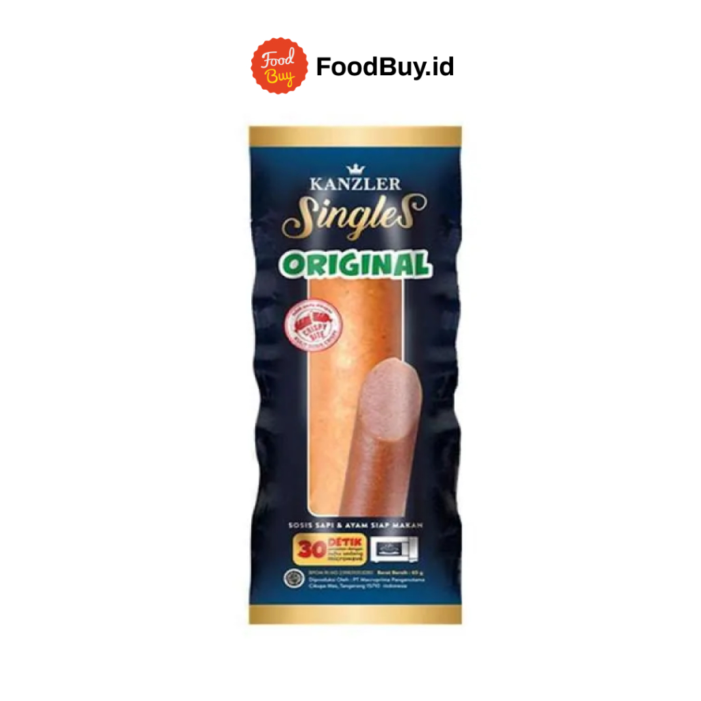 

Kanzler Singles Sosis Sapi dan Ayam Rasa Original 65gr