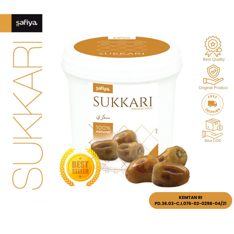 

Kurma Sukari Ember kurma premium kurma raja super legit 850 Gr King Dates Sukkari Authentic Safiya Food