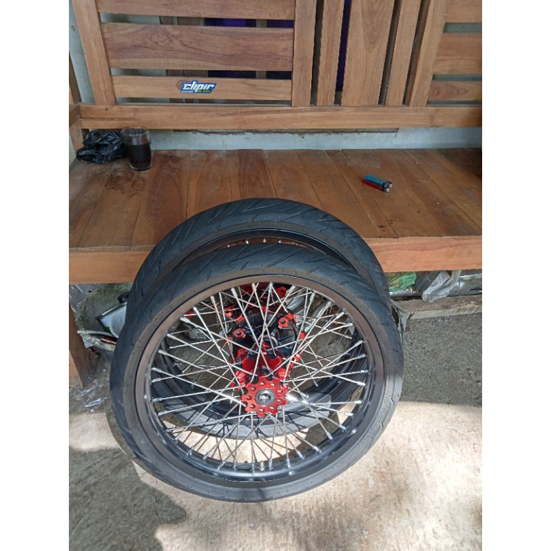 Whelset roda set crf semi cacing Supermoto
