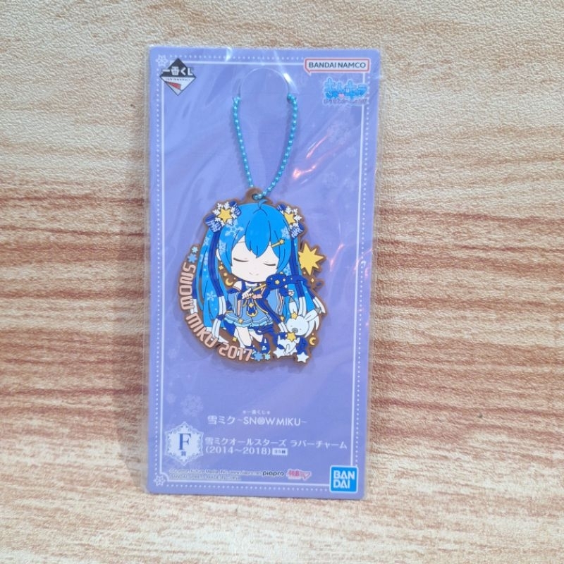 Ichiban Kuji Hatsune Miku Snow Miku All Stars Rubber Charm 2017