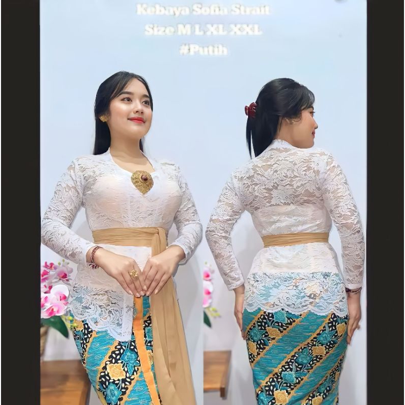 Kebaya brokat lengan panjang | Kebaya bali kutubaru