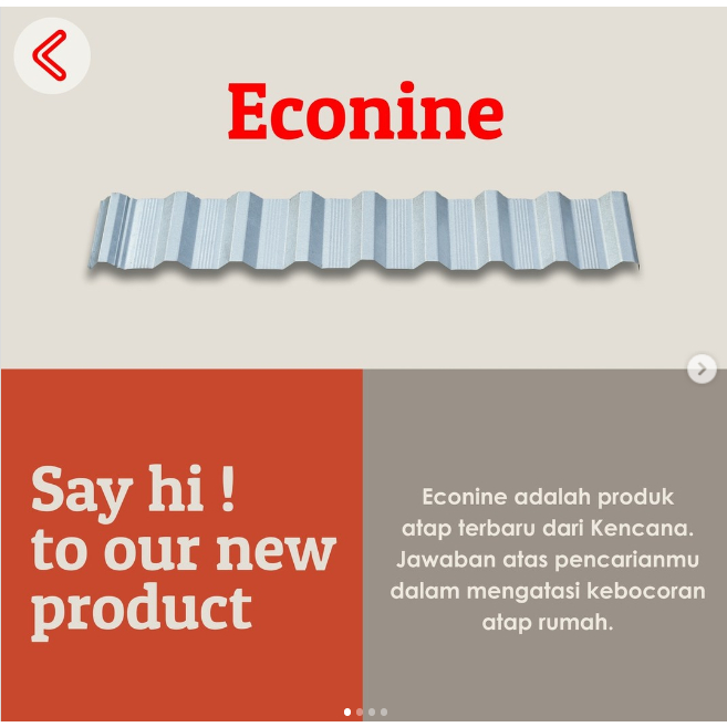 atap gelombang rata Econine 765 kencana | ATAP BAJA RINGAN | surabaya