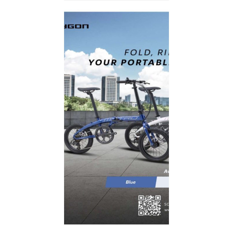 sepeda lipat folding Bike polygon 16" METRO