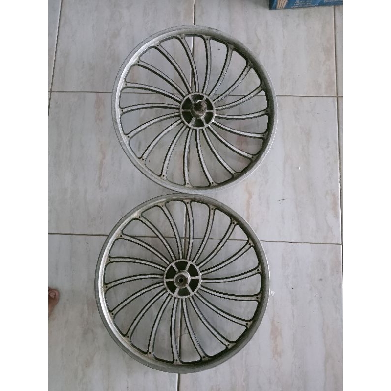 velk velg roda sepeda kipas Sepasang Rim wheel wheelset Pelk Velk Velg Sepeda Engkol BMX Minion Mini