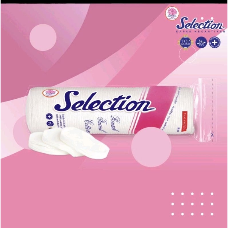 Kapas Selection Round Bulat Oval 80pcs