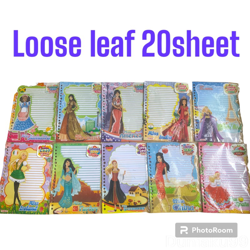 

isi binder a5 / lose leaf / loose leaf / losse leaf DG 20 sheets