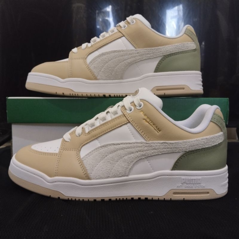 Puma Slipstream Lo Men's Lifestyle Sneakers Shoes ORI RESMI BNIB - White Granola
