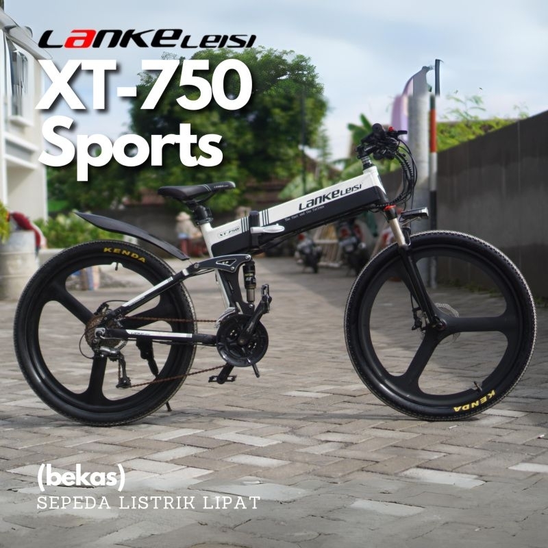 Sepeda Listrik Lipat - Lankeleisi XT-750 Sport Version (Bekas) - (COD)