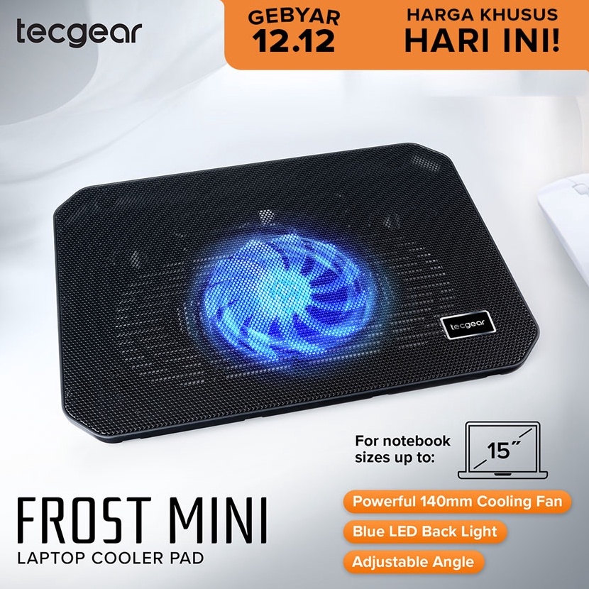 Tecgear Cooling Pad Laptop Pendingin Notebook Tatakan Laptop Kipas e YI9