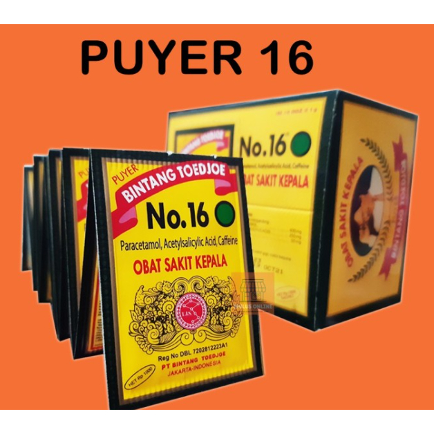 Obat Puyer 16 Bintang 7. 1 Pak (10 Ikat)