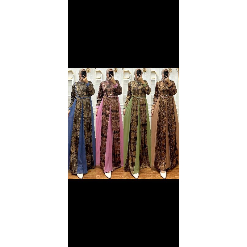 Gamis Cantik Armani mix seruti babydol polos
