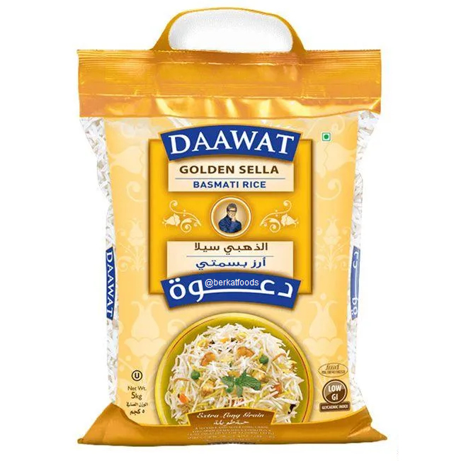 

Basmati Rice Daawat Golden Sella / Beras Basmaati India Premium 5Kg 5 Kg