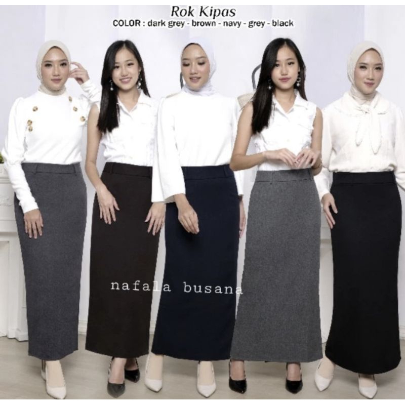 [COD] ROK SPAN LIPIT SATU BELAKANG | ROK KERJA