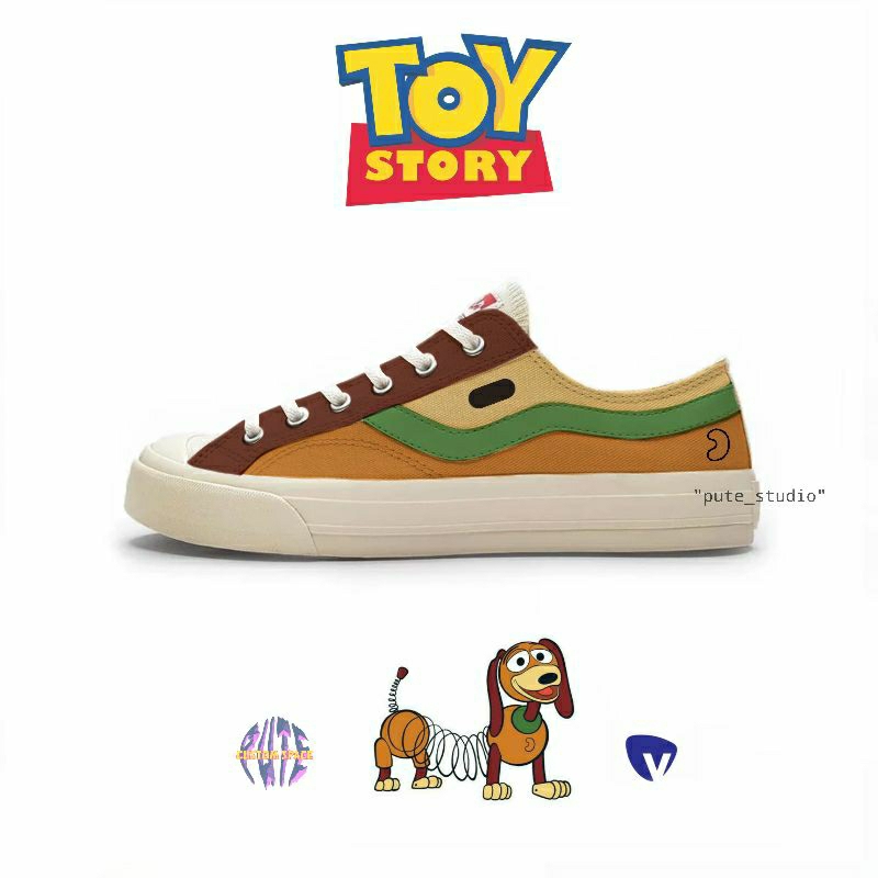 sepatu ventela custom SLINKY DOG TOY STORY