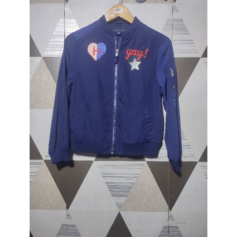Bomber 685 Satin Biru